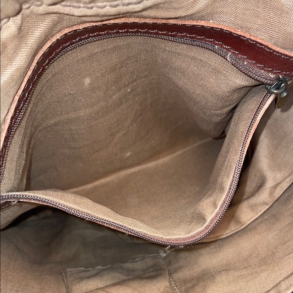 Vintage Crossbody Bag Leather Messenger  Zip Close Adjustable Strap Saddle Bag - Picture 8 of 16